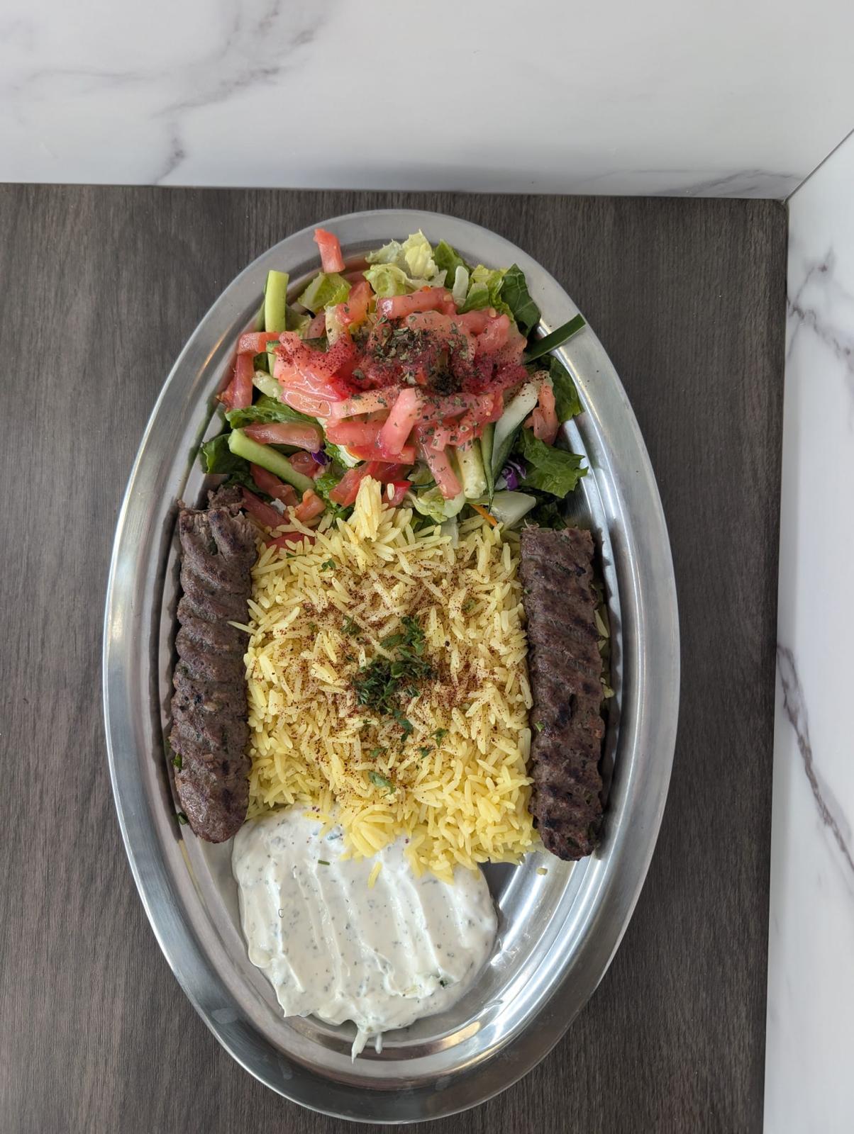 Beef Kafta Kabob Lunch